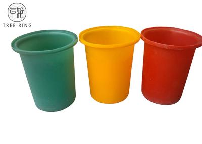 China Round Recycling Hdpe Plastic Bucket Rotomould Durable Refuse M50L Customized for sale