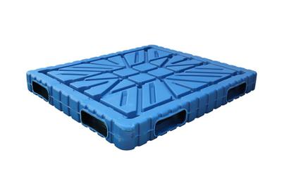 China 1400 X 1200 Double Face HDPE Plastic Pallets , Beverage Stacking Vacuum Plastic Skids for sale