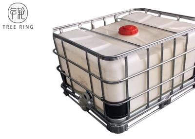 China Steel Caged Tote Stackable Ibc Liquid Storage Containers Tanks 500L / 132Gallon LLDPE for sale