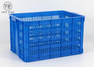 China Heavy Duty Mesh Plastic Stacking Crates On Wheels 620 * 445 * 350mm C580 Customized for sale