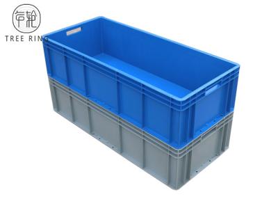 China Long Large Heavy Duty Plastic Storage Boxes With Hinged Lids 900 * 400 * 230mm for sale
