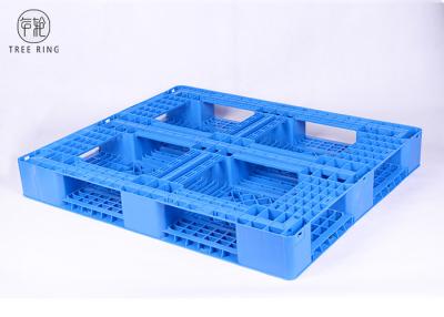 China Single HDPE Plastic Pallets Hd Full Perimeter Bottom , Reinforced Plastic Stacking Pallets for sale