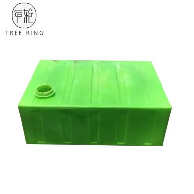 China Green Color 500L Rotomolding Products Rectangualr Portable Utility Baffled Storage Water Tanks  For Car Care Solution for sale