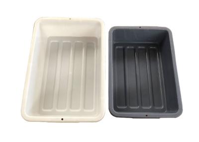 China Lightweight Small Plastic Bus Tote Bin Box Tubs For Washing , Airport Scanning for sale