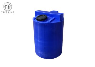 China 100 Gallon Poly Water Tanks Cylindrical Blue Emergency Indoor For Home for sale