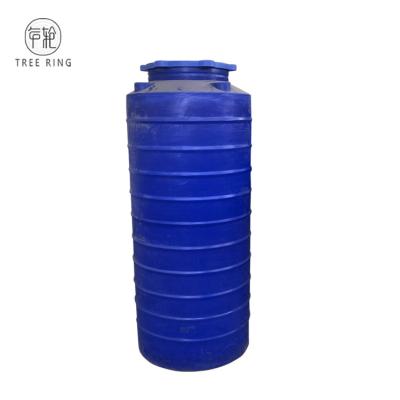 중국 250 갤런 액체 급식 저장을 위한 플라스틱 물 저장 탱크의 둘레에 파란 색깔 판매용