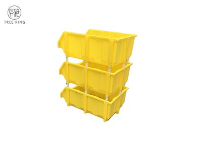 China Barris plásticos do banco do conjunto, caixas de armazenamento empilháveis para o shelving do armazém à venda