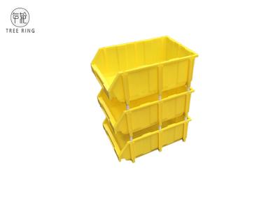 China Huge Stacking Semi Open Fronted Plastic Storage Bins For Organising A Garage for sale