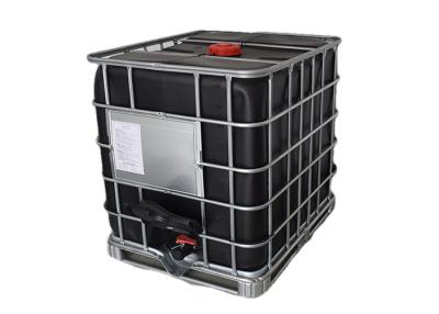 China Black Plastic Tote Ibc Tank Container 275 Gallon With Steel Pallet UN Approved for sale