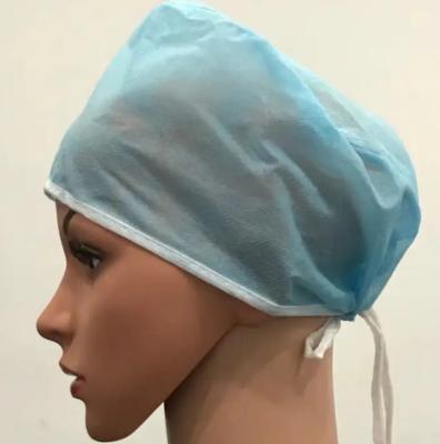 China Tasteless Medical Disposable Bouffant Cap SMS Surgical Caps For Doctors for sale