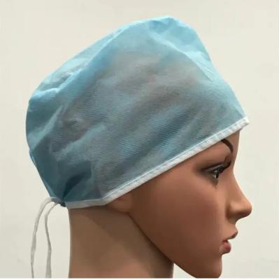 China SMS PP 64 X 13cm Disposable Bouffant Cap Medical Hair Bouffant EN14683 for sale