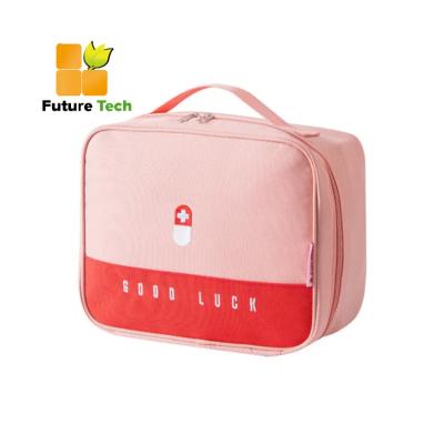 China Small 420D Polyester Portable Outdoor First Aid Kit For Medicine Cosmetic Organizer for sale