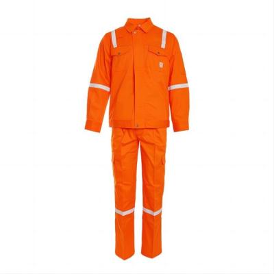 China Anti Static Safety Work Uniforms Fireproof Safety Work Suits 115gsm for sale