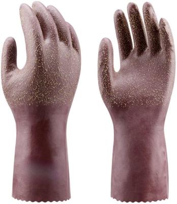 China Chemischer beständiger Handschuh-Latex-granulierte Spitzenlederhandschuhe XL XXL zu verkaufen