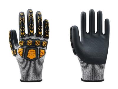 China Los guantes antis de la vibración de HPPE Spandex agarran m XXL de la resistencia de abrasión en venta