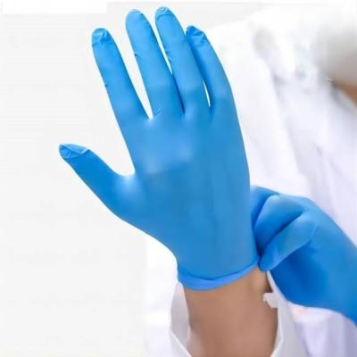 中国 セリウムの6.5grへの黒い保護使い捨て可能な手袋のニトリルの手袋青く使い捨て可能な3.5gr 販売のため