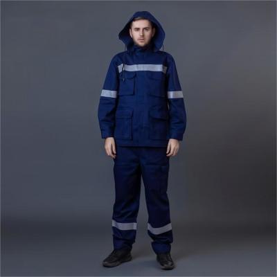 China 115gsm Waterproof Wear Resistance Safety Work Uniforms Safety Coveralls For Workers for sale