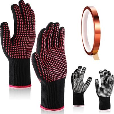 China Gauge 8 - 12Heat Resistant Gloves Silicone Bumps Breathable Gloves For Work for sale