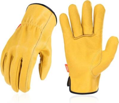 China Tear Proof Hand Leather Gloves Dexterity Easy On And Off   S - XL Size for sale