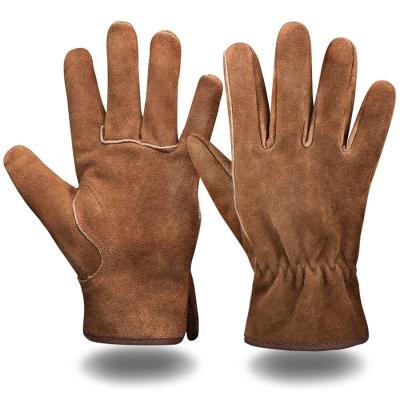China XXS Heavy Duty Hand Leather Gloves Safety Thorn Proof For Driving for sale