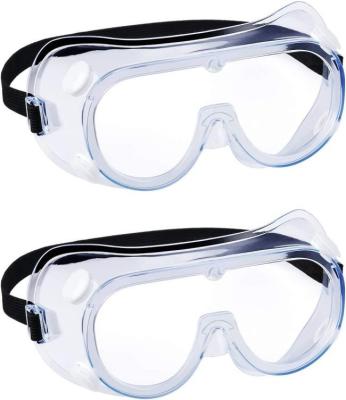 China Safety Work ‎PVC PC Eye Protection Goggles Scratch Proof Safety Goggles for sale