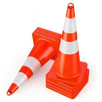 China 1.8KG PVC Traffic Safety Cones Orange Cone Construction For Warning Emergency for sale