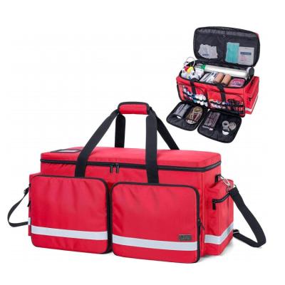 China Oxygen Tank Empty Nylon Medical First Aid Bag Emergency Bag With Compartment for sale