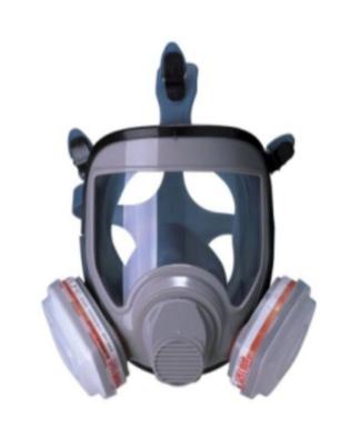 China TPE Grey Full Face Respirator Protection Dust Respirator Mask Dust Gas Defense for sale