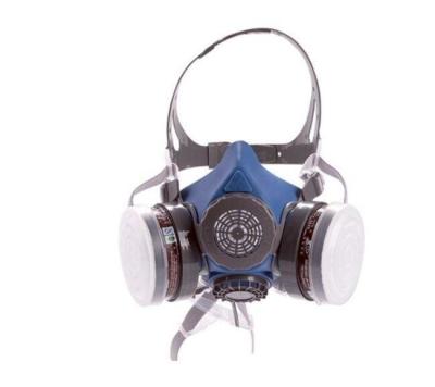 China Escudo de los respiradores de la media máscara del silicio del ABS del PPE para la seguridad de los productos químicos 17 el x 12.5cm del gas en venta