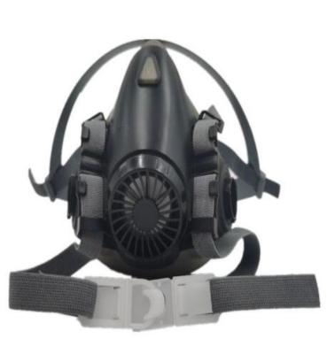 Chine Masque durable de respirateur de silicone de construction de respirateurs de demi masque de baïonnette de catégorie comestible à vendre