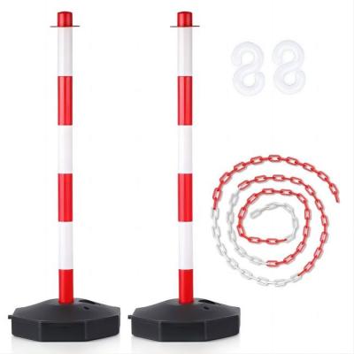 China 2 Pack 86cm Traffic Delineator Cones With Fillable Base Road Safety Accessories PE Plastic for sale
