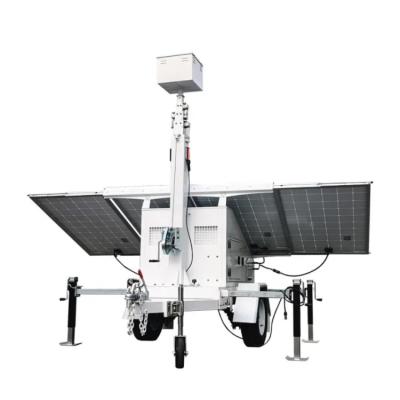 China Powerful LED Solar Tower Light Zero Noise Solar Powered Portable Light Towers for sale