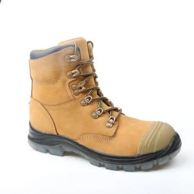 China Grade S3 SRC Full Grain Industrial Work Boots Nubuck Work Boots Anti Smash for sale