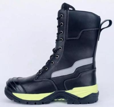China Anti Smash Industrial Work Boots  Euro37# - 48# Kevlar Firefighter Steel Toe Boots for sale