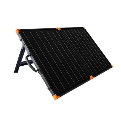 China Monocrystalline Portable Solar Panel Kit Foldable Solar Panel With 2 USB Outputs for sale