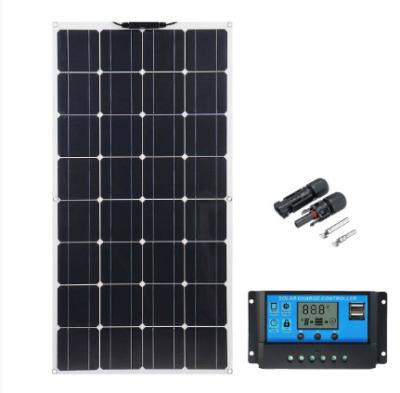 中国 Waterproof Flexiable Solar Panel 100W 12V Monocrystalline With Charge Controller 販売のため