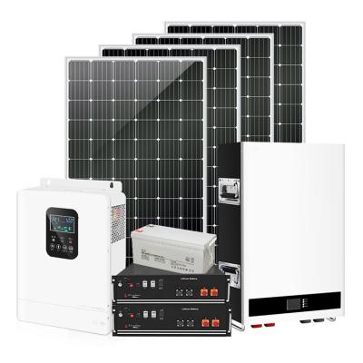 China SESS-PROT Complete Off Grid Solar Kits With Lithium Batteries 1000W-7200W Te koop