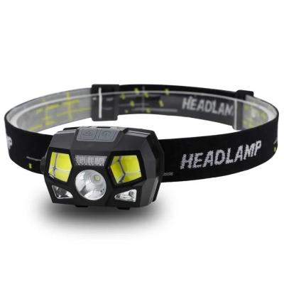 China LED Headlamp Safety Light Rechargeable Portable Waterproof Headlamp  with 6 Modes  for Running Camping Hiking Boating for sale