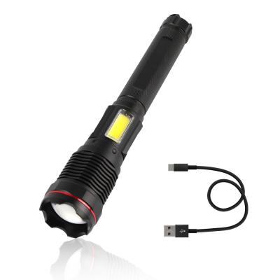 China Safety LED Work Flashlight Rechargeable For Camping Hiking Outdoor Activities en venta