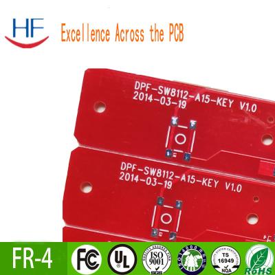 China 22F Placa de PCB impresa de media fibra de vidrio Tinta roja Retardante de llama en venta