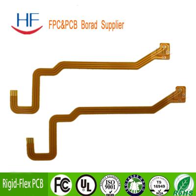 China 6 layers  flexible pcb  1oz  Multilayer print circuit board FPC board yellow solder mask for sale
