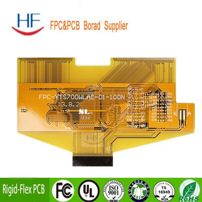 Китай Lead Free Wearable FPC ENIG 4oz Flexible Print Circuit Board  yellow solder mask color High quality продается