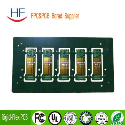 China Panel de circuito de PCB rígido flexible impreso de FPC personalizado Multicapas azules en venta
