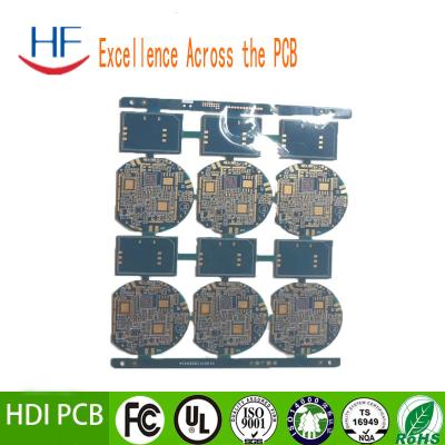 China 94v0 Blue 10 Layers HDI Rigid PCB Printed Circuit Board for sale