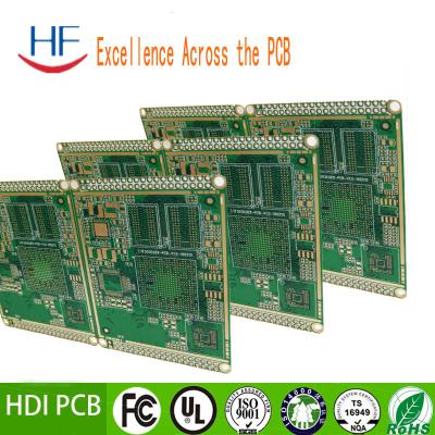 China 10 Layer Electronic PCB Board BGA Material 0.08mm MIN Solder Mask Bridge for sale