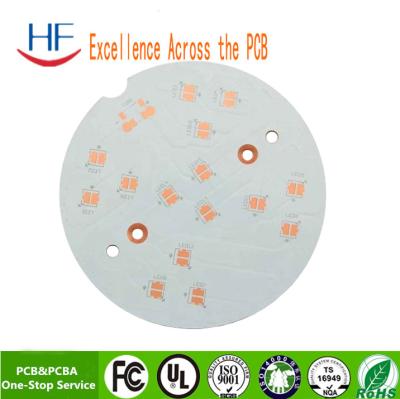 China Diseño de la placa de PCB de un solo lado LED Fabricación 22F de fibra de vidrio 1.6mm HASL en venta