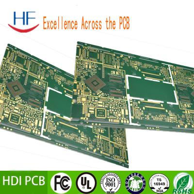 China 6 Layer HDI PCB Fabrication Circuit Board 94v 0 Green FR4 1OZ for sale