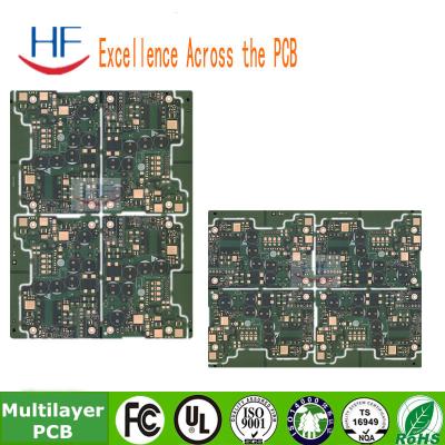 China Green Solder Mask Multilayer PCB Circuit Board 6 Layer Fr4 Base Material 1OZ multilayer pcb design à venda