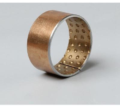 China Bronze Alloy Sintered Bimetal Bearing Bushes Convenient Installation High Hardness for sale
