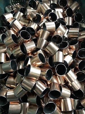 China Carbon Steel Self Lubricating Bearing / Dry Sliding Bearing Long Life Time for sale